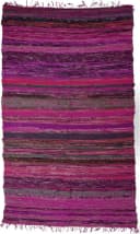 Guru-Shop Flickenteppich Bunt Gestreift 100x160 cm Bild 2