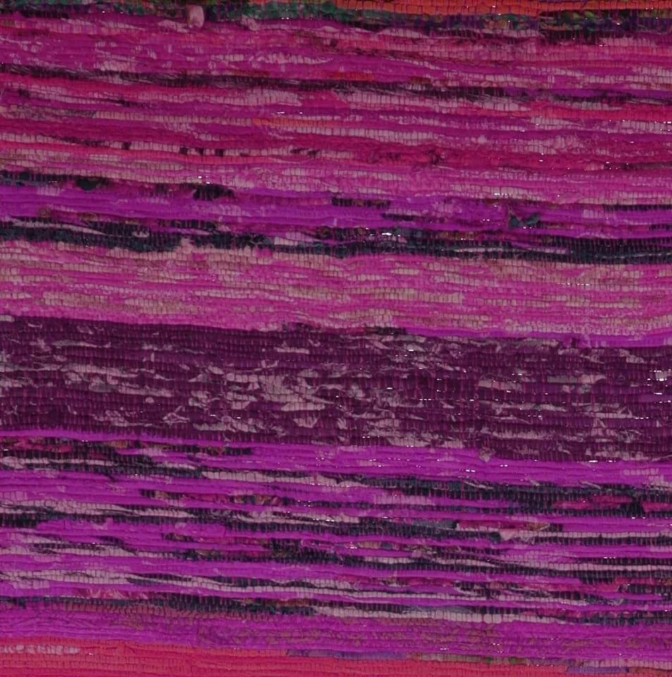 Guru-Shop Flickenteppich Bunt Gestreift 100x160 cm - Bild 5