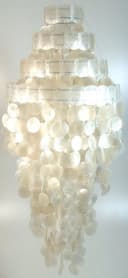 Guru-Shop Muschelleuchte Deckenlampe Retro Weiß Bild 1