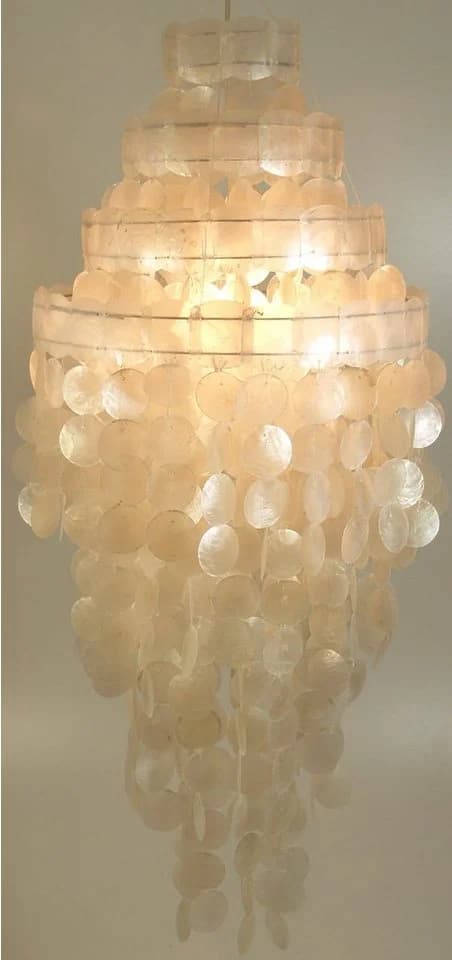 Guru-Shop Muschelleuchte Deckenlampe Retro Weiß - Bild 2