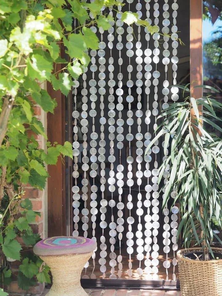 Guru-Shop Exotischer Muschelvorhang aus Capiz - Bild 2