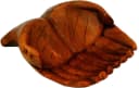 Guru-Shop Dekoschale Geschnitzte Hände Holzschale Braun Bild 2