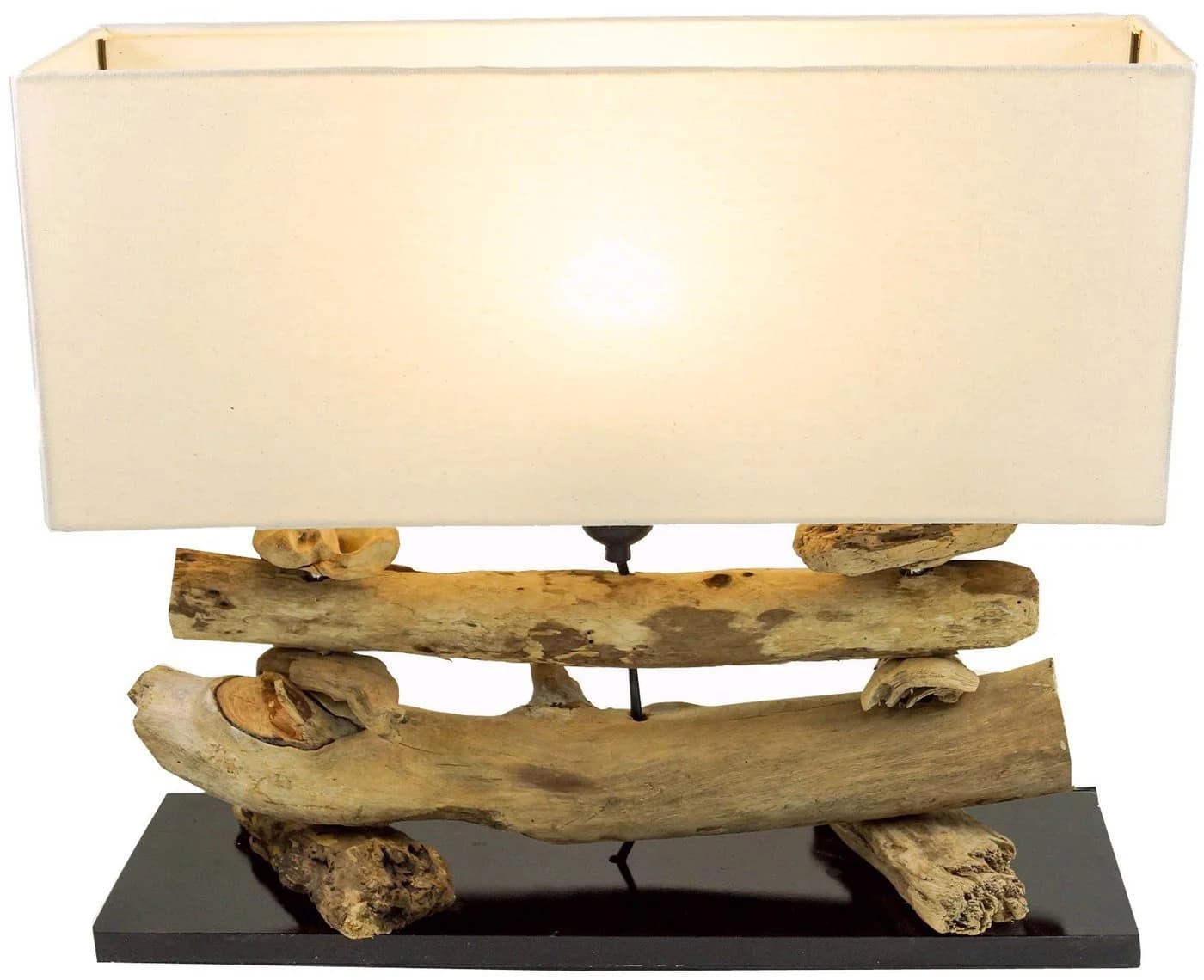 Guru-Shop Tischleuchte Malacoota Treibholz Weiß - Bild 5
