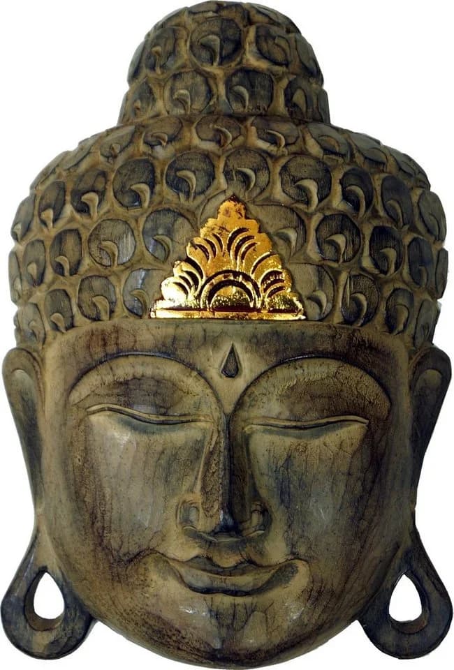 Guru-Shop Buddha Maske Wandschmuck Ethno Dekoration - Bild 2