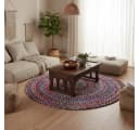 Guru-Shop Runder Flickenteppich Bunt 90 cm Bild 1