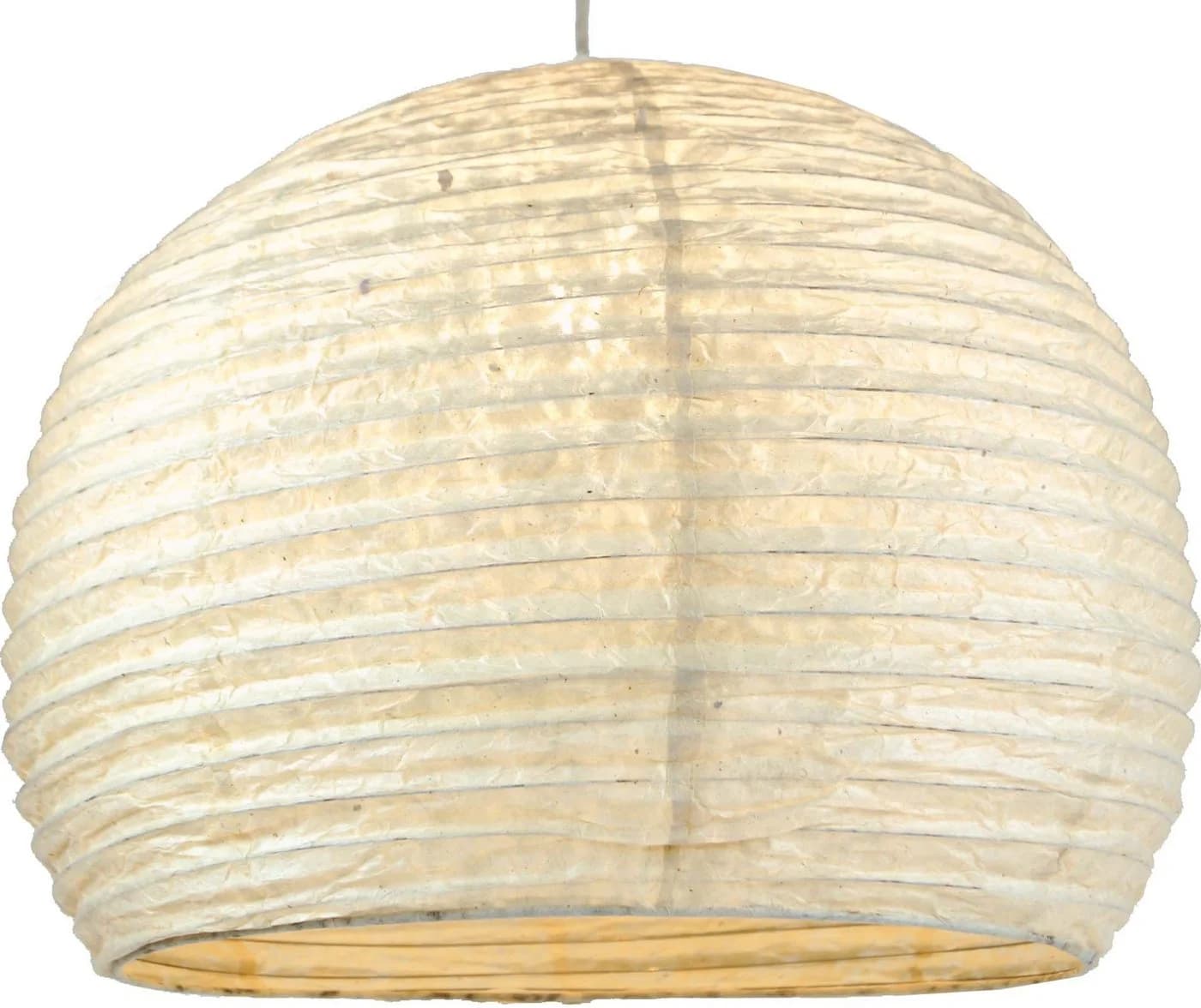 Guru-Shop Lampenschirm Halbrunder Lokta Papierlampenschirm, Boho - Bild 2