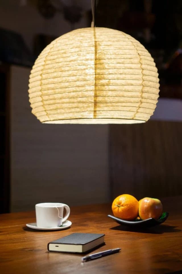 Guru-Shop Lampenschirm Halbrunder Lokta Papierlampenschirm, Boho - Bild 3