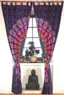 Guru-Shop Boho Vorhang Mandala Motiv Lila Gelb Pink 1 Paar Bild 3
