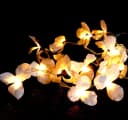 Guru-Shop LED-Lichterkette Exotische Lotusblüten Weiß Bild 2