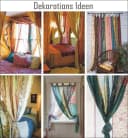 Guru-Shop Seidiger Vorhang 1 Stk. Patchwork Sareestoff Bunt Bild 4