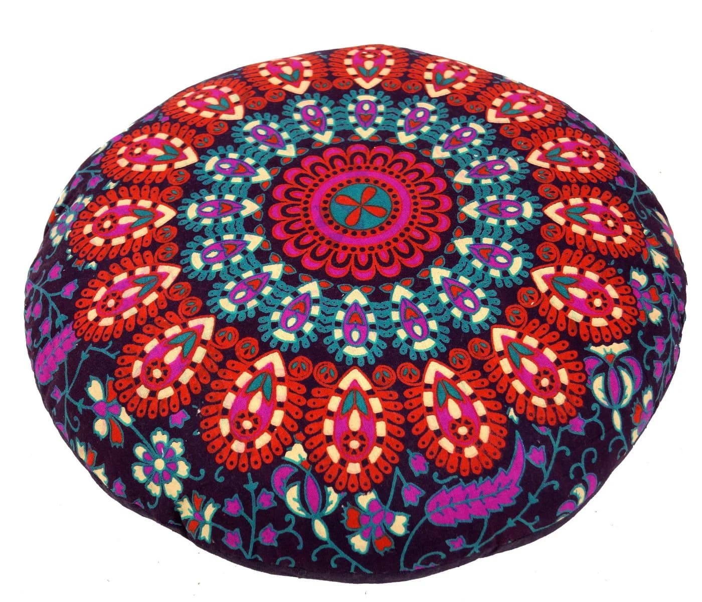 Guru-Shop Meditationskissen Violett Flach Rund 40cm - Bild 2