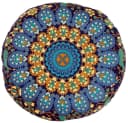 Guru-Shop Meditationskissen Flaches Mandala Dunkelblau 40 cm Bild 1