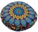 Guru-Shop Meditationskissen Flaches Mandala Dunkelblau 40 cm Bild 2