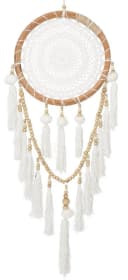 Guru-Shop Traumfänger Boho 32 cm weiß mit Puscheln Bild 2