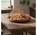 Guru-Shop Fliegenschutz Obstkorb Dekoschale Rattan Braun Bild 3