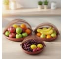 Guru-Shop Fliegenschutz Obstkorb Dekoschale Rattan Braun Bild 5