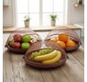 Guru-Shop Dekoschale Fliegenschutz Obstkorb dunkelbraun Bild 5