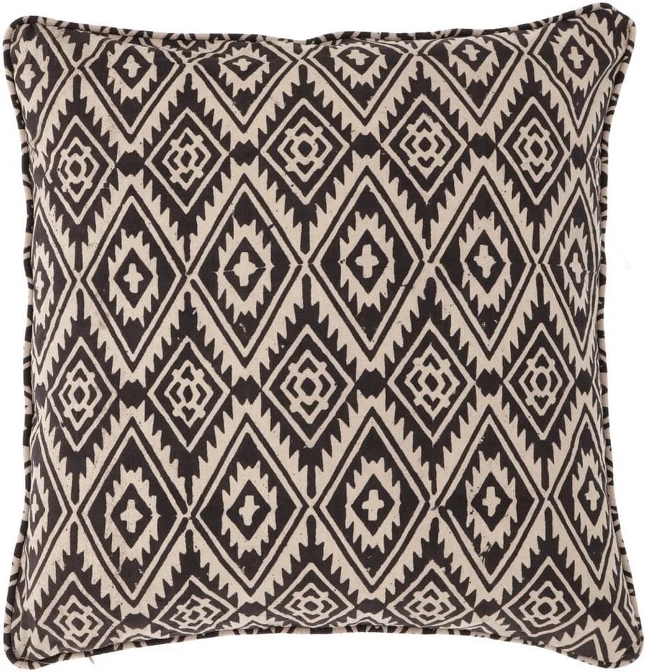 Guru-Shop Kissenbezug Blockdruck Braun 50x50 cm - Bild 2