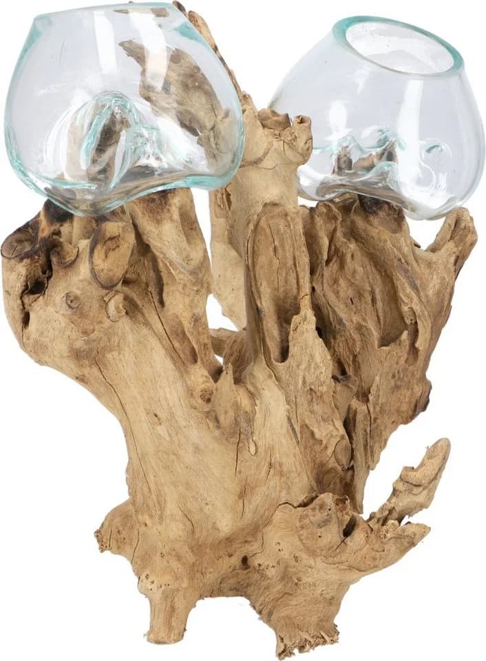 Guru-Shop Exotische Wurzelholz Vase