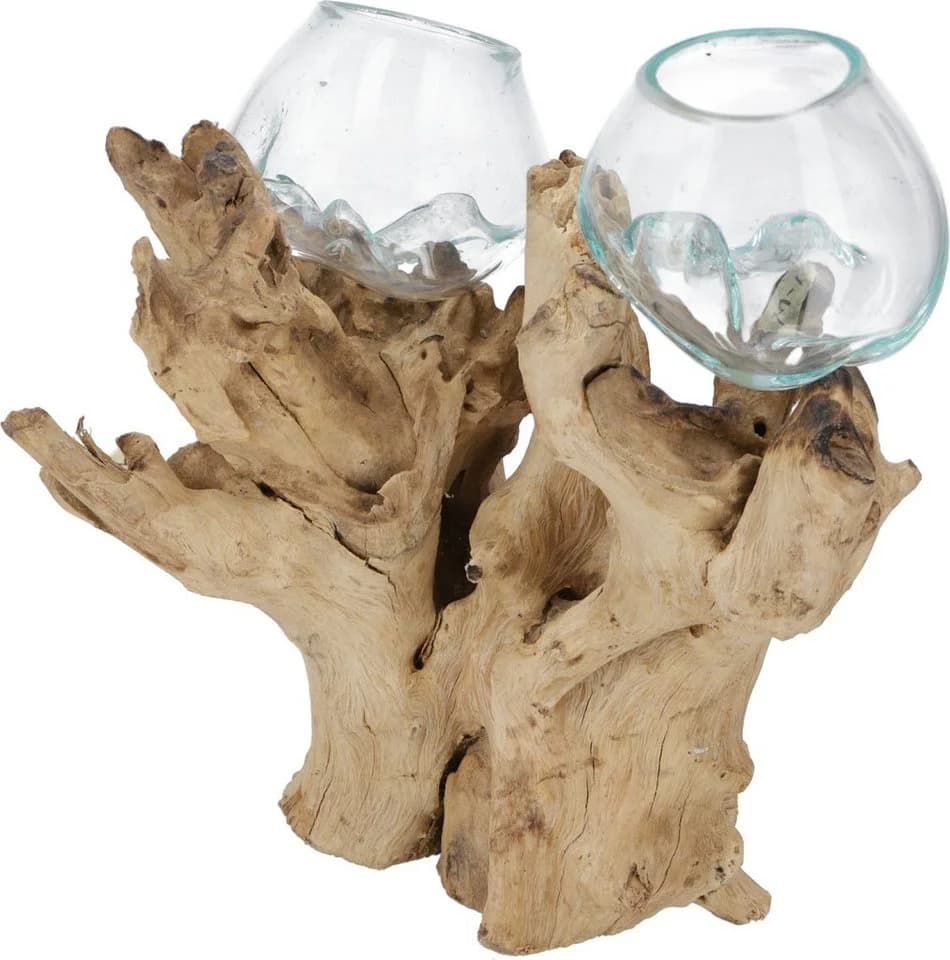 Guru-Shop Exotische Wurzelholz Vase - Bild 3