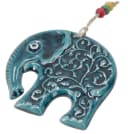 Guru-Shop Keramik Wandschmuck Elefant mit Schutzauge Blau Bild 2