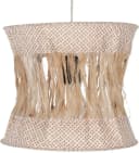 Guru-Shop Lampenschirm Runde Boho Papier Hängelampe Beige Bild 1