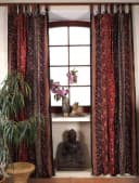 Guru-Shop Vorhang Boho Patchwork 1 Paar Dunkelrot Polyester Bild 5