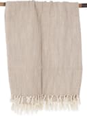 Guru-Shop Hamamtuch 100% Baumwolle Beige/Creme-Weiß Fischgrätenmuster Bild 2