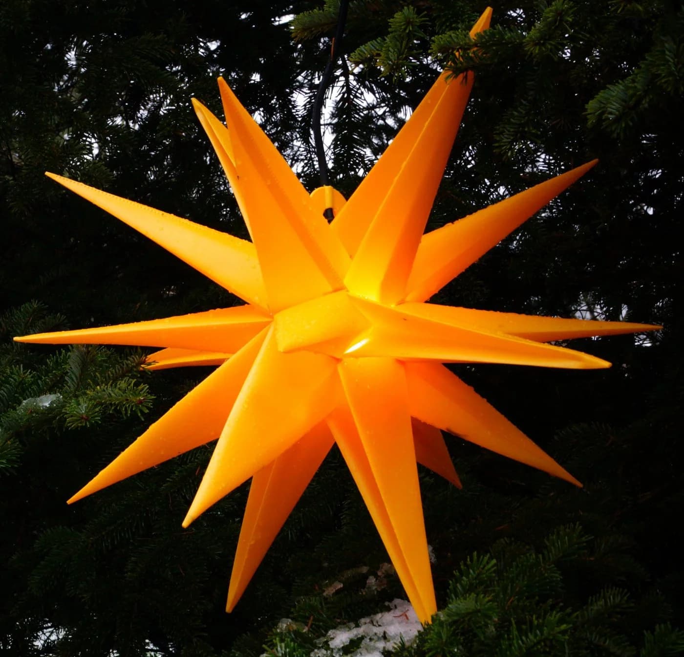 Guru-Shop LED-Stern für außen 3D Außenstern Kaspar, Weihnachtsstern, Leuchtmittel inklusive - Bild 2
