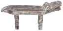 Guru-Shop Geschnitzte Krokodilbank Antikweiß Bild 4