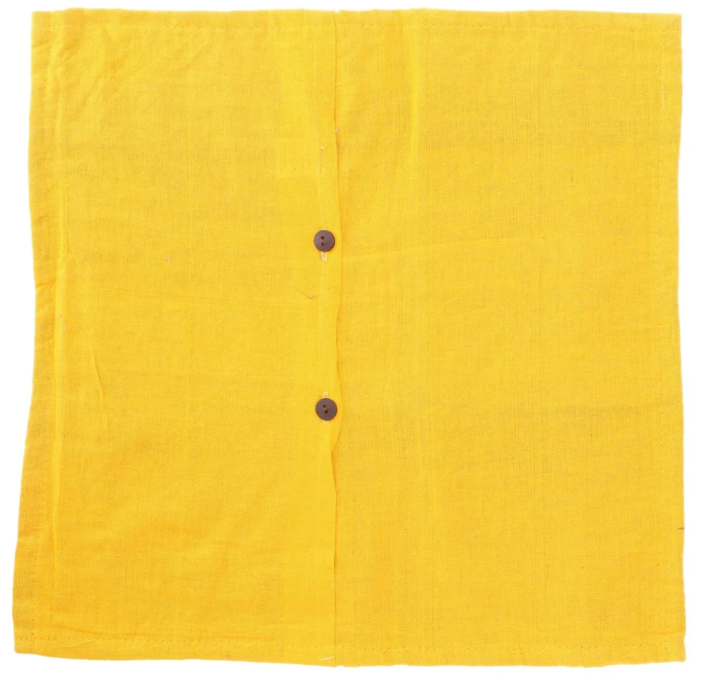 Guru-Shop Kissenbezug Indisch Gelb Besticktes Patchwork - Bild 4