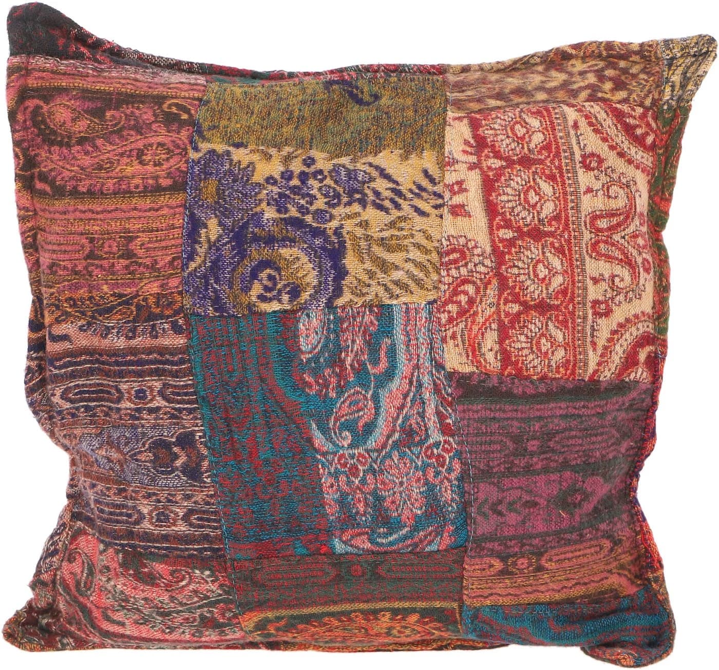 Guru-Shop Kissenhülle Patchwork Boho Orange Bunt - Bild 3