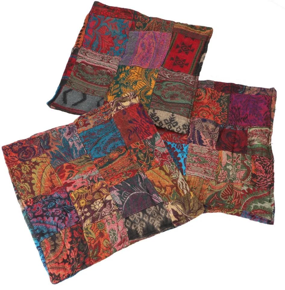 Guru-Shop Kissenhülle Patchwork Boho Orange Bunt - Bild 4
