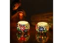 Guru-Shop Windlicht 2 handgearbeitete Glas Mosaik Windlichter Bild 1