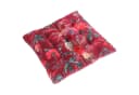 Guru-Shop Samt Steppkissen Weinrot 40x40 cm Bild 4