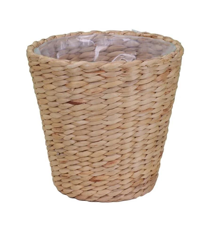 tegawo Übertopf aus Wasserhyazinthengeflecht Beige - Bild 2