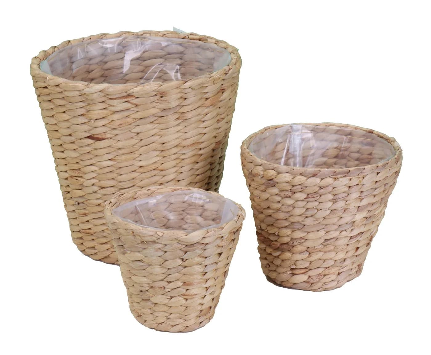 tegawo Übertopf aus Wasserhyazinthengeflecht Beige - Bild 3