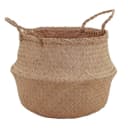 tegawo Aufbewahrungskorb aus Seegras faltbar Pflanzkorb beige Bild 2