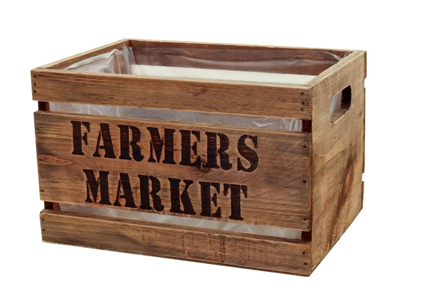 tegawo Holzkiste Farmers Market Natur FSC-Holz - Bild 2