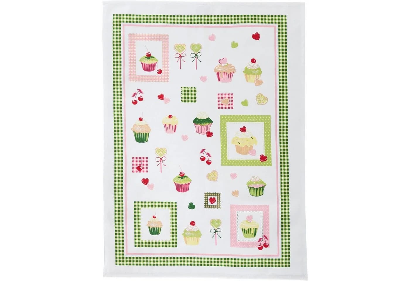 Erwin Müller Geschirrtuch 4er-Pack Baumwolle Muffin-Motiv Bunt - Bild 4
