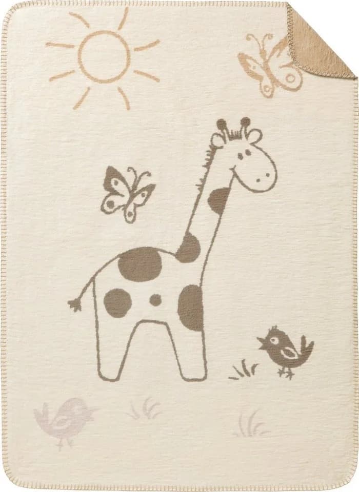 Erwin Müller Babydecke Giraffenmotiv Baumwolle Jacquard - Bild 2