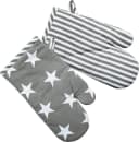 REDBEST Topflappen Wende-Ofenhandschuh Grau Streifen Design Bild 2