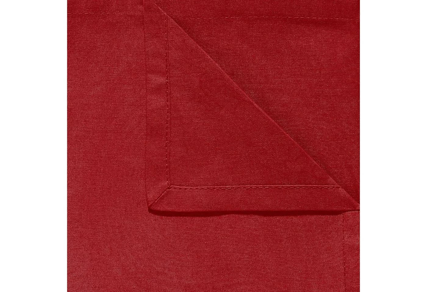REDBEST Mitteldecke Seattle Baumwolle Uni Rot - Bild 5