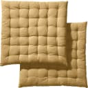 REDBEST Stuhlkissen 2er-Pack Uni Beige Gesteppt Bild 2