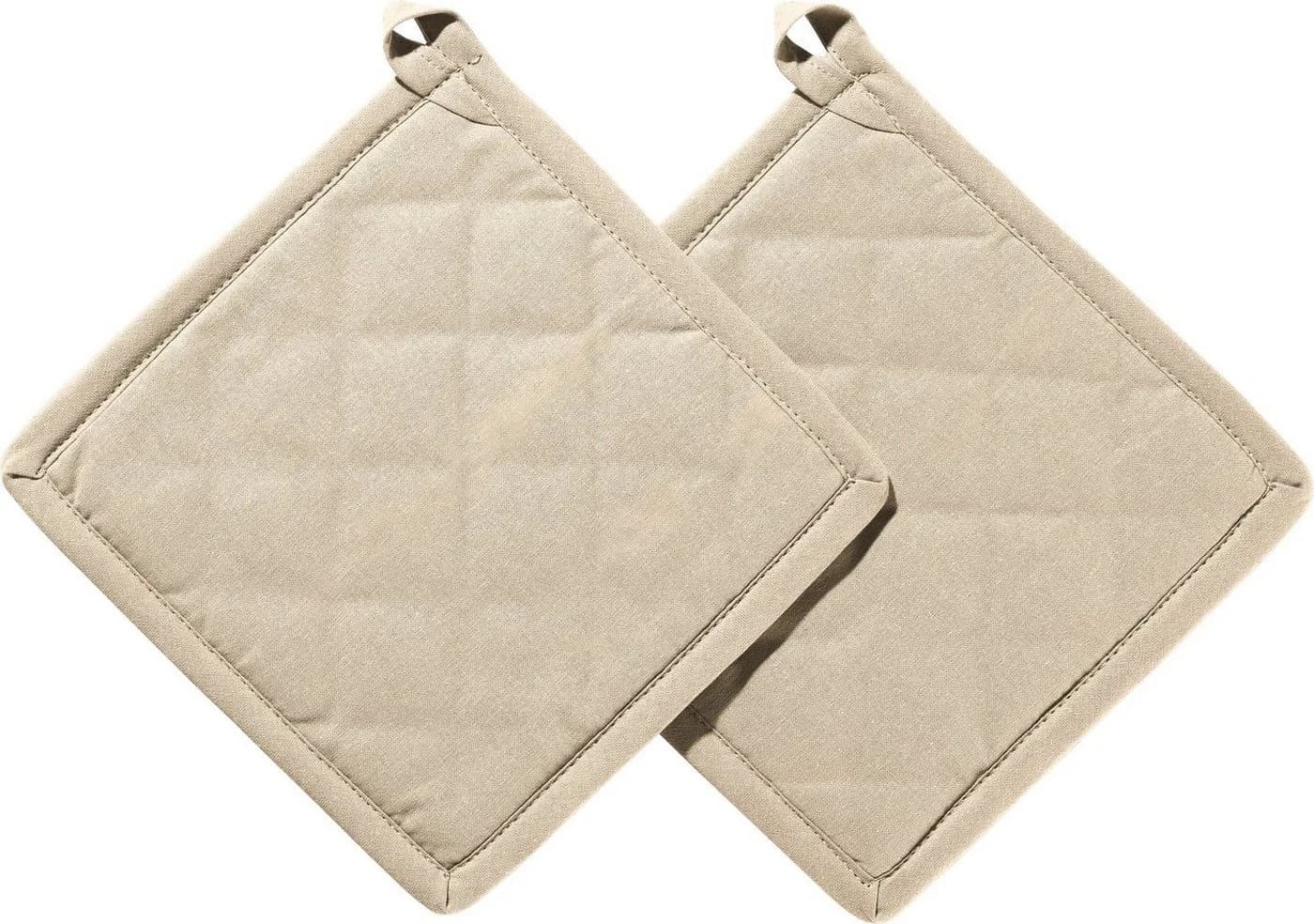 REDBEST Topflappen "Seattle" 2er-Pack Uni Beige
