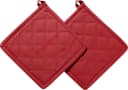 REDBEST Topflappen "Seattle" 2er-Pack Uni Rot Baumwolle Bild 2