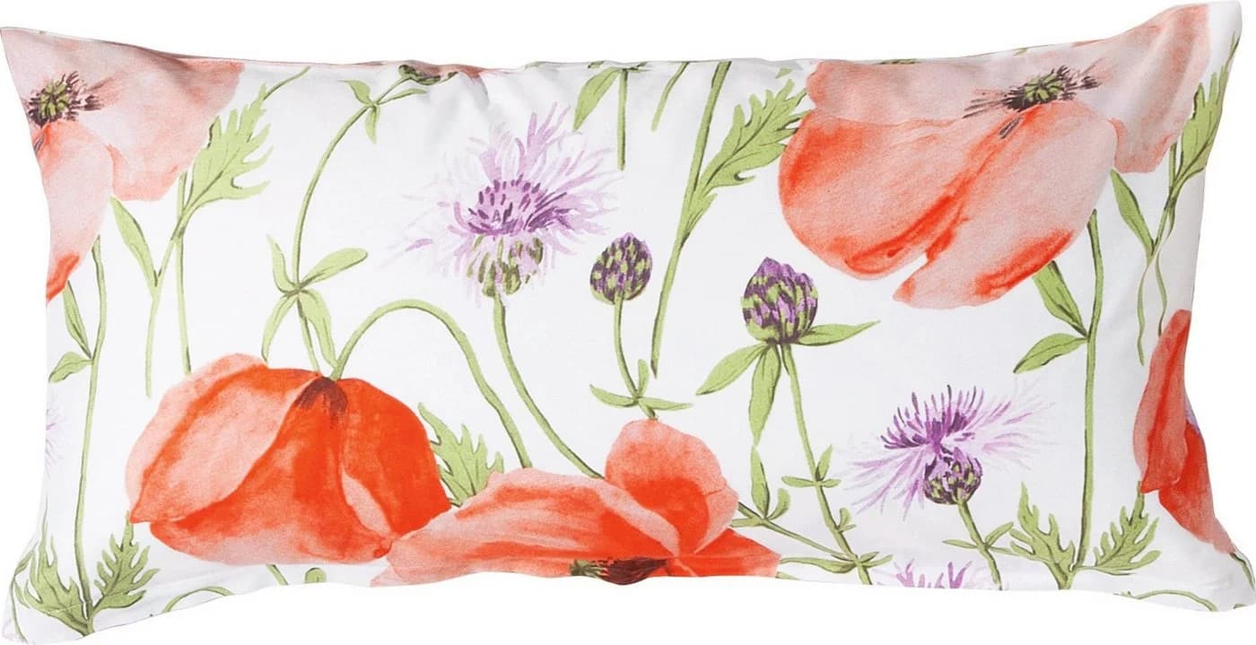 Erwin Müller Kissenbezug Mohnblumen Mako-Satin 100% Baumwolle - Bild 2