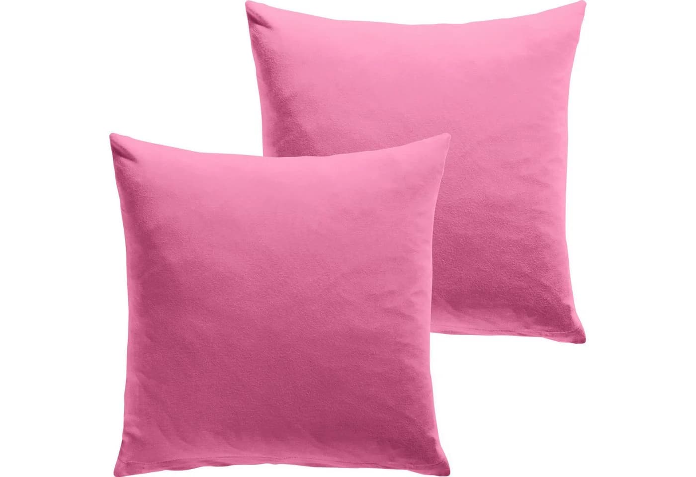 REDBEST Kissenbezug San Francisco 2er-Pack Rosa Single-Jersey Uni - Bild 2