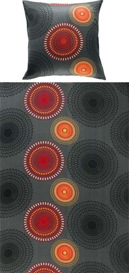 REDBEST Bettwäsche Mako-Satin Satin Kreise Anthrazit-Terra - Bild 2