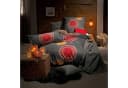 REDBEST Bettwäsche Mako-Satin Satin Kreise Anthrazit-Terra Bild 4
